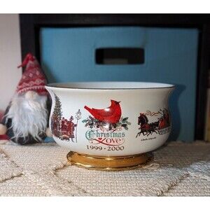 Charles Wysocki Teleflora Christmas Love 1999-2000 Bowl
